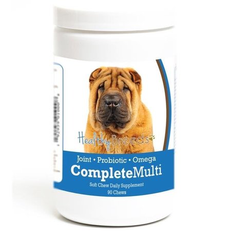 HEALTHY BREEDS Healthy Breeds 192959010008 Chinese Shar Pei all in one Multivitamin Soft Chew - 90 Count 192959010008